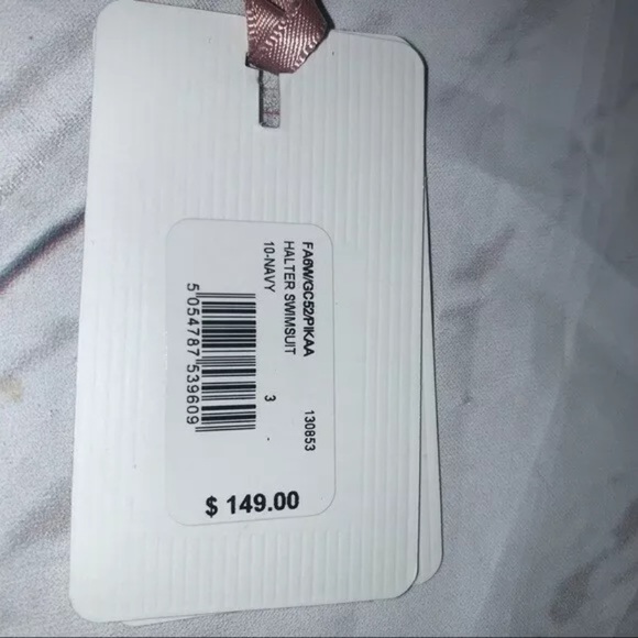 Ted Baker London Pikaa Halter One Piece Swim in Navy Blue 6 - Picture 5 of 6